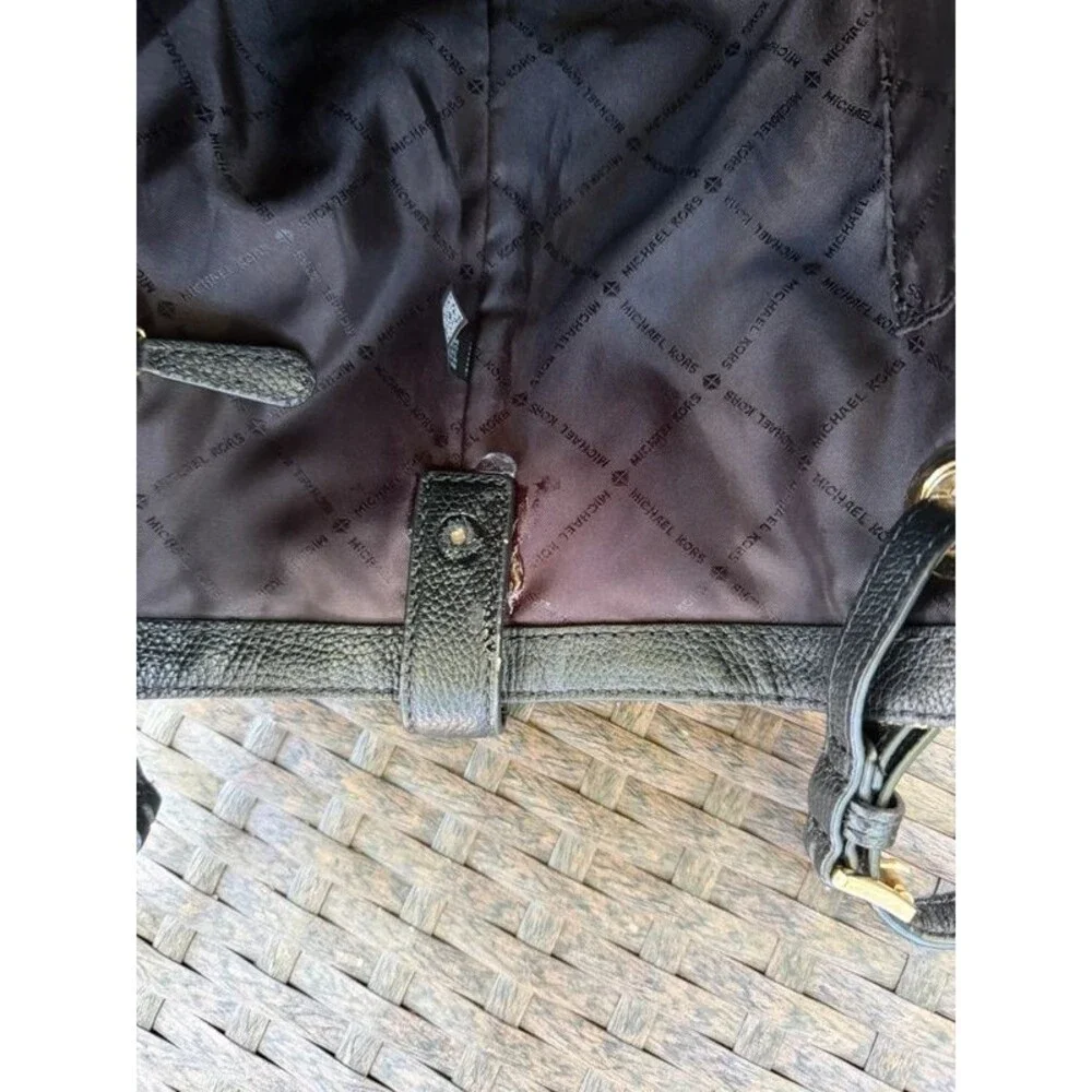Michael Kors Signature Jacquard Tote Bag - Black & Beige